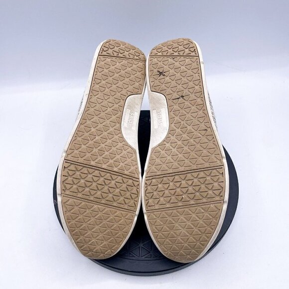 Toms Women's Del Rey Sneaker Size 8.5 Gray Linen Lace Up Casual Shoe Walking - Picture 6 of 9